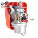 新しいバイクエンジンレッドキャブレター 2 ストローク 80cc 自転車電動エンジンキット用 New Bike Engine Red Carburetor fo...
