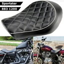 オートバイワイドドライバーソロシートハーレースポーツスター XL883 1200 48 72 2004-2015 Motorcycle Wide Driver Solo Seat For Harley Sportster XL883 1200 48 72 2004-2015