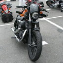 ヘッドライトフェアリングマスク ブラック 39mm ハーレースポーツスター ダイナ FX/XL 1973-2024 に適合 Headlight Fairing Mask Black 39mm Fits For Harley Sportster Dyna FX/XL 1973-2024