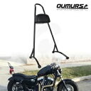 助手席背もたれシーシーバーハーレースポーツスター XL883 1200 48 72 2004-2019 Passenger Backrest Sissy Bar For Harley Sportster XL883 1200 48 72 2004-2019