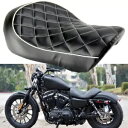 ダイヤモンドフロントドライバーソロシートクッションハーレースポーツスター 1200 883 48 72 04-15用 Diamond Front Driver Solo Seat Cushion For Harley Sportster 1200 883 48 72 04-15