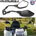 2x 10mm リアビューサイドミラー、7/8 インチハンドルバーマウントクランプ付き、Polaris ATV 用 2x 10mm Rear View Side Mirrors with 7/8