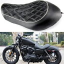 フロントドライバー&ライダーソロシート ハーレースポーツスターXL 1200 883 72 48 2004-2015用 Front Driver & Rider Solo Seat For Harley Sportster XL 1200 883 72 48 2004-2015