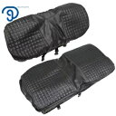 E-Z-GO RXV フロントシートカバーキット 2008 以降ゴルフカート用 - ブラックカラー ステープルなし For E-Z-GO RXV Front Seat Cover Kit 2008-Up Golf Carts - Black Color No Staple