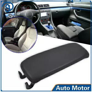 黒革アームレストセンターボックスコンソール蓋カバー hf 2004-2008 アウディ A4 B7 Black Leather Armrest Center Box Console Lid Cover hf For 2004-2008 Audi A4 B7