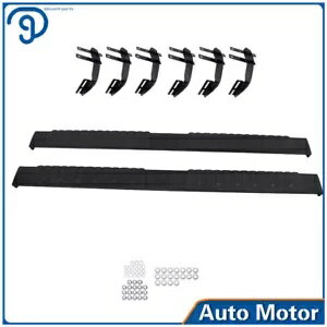 2020 ラム 1500 HFE 拡張キャブ 6 インチ ランニングボード ナーフバー サイドステップ ブラック For 2020 Ram 1500 HFE Extended Cab 6