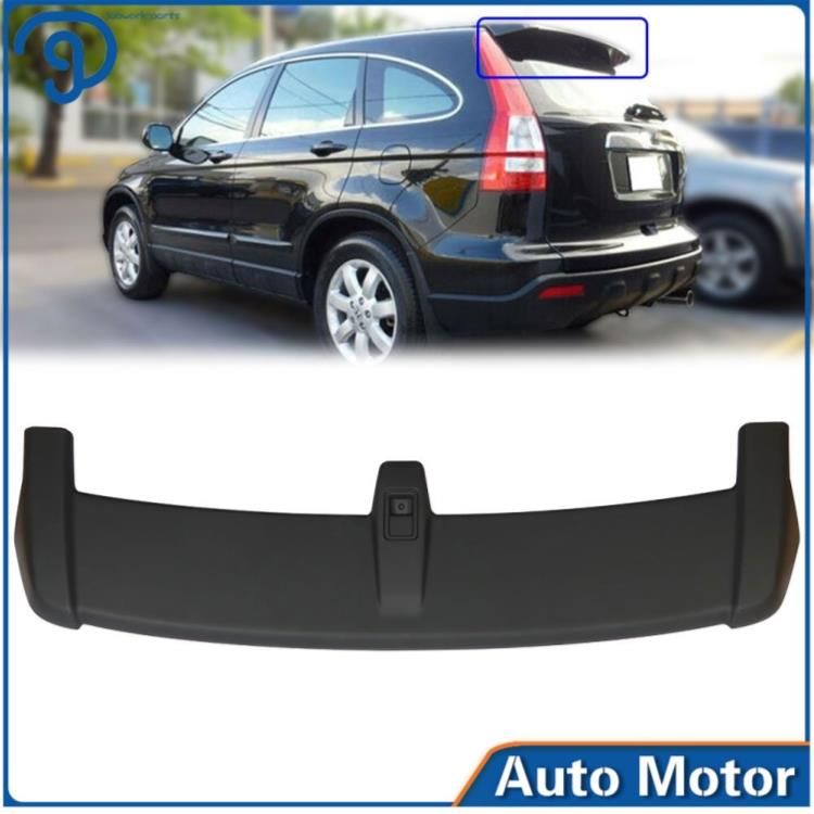 ブラック リア トランク スポイラー ウィング 2007-2011 ホンダ CRV ABS プラスチック 未塗装 Black Rear Trunk Spoiler Wing For 2007-2011 Honda CRV ABS Plastic Unpainted