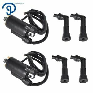 2 × 点火コイルキャップ & ワイヤーホンダ CB650 GL1100 GL1200 ゴールドウィング 1979-1983 2 × Ignition Coils Caps & Wire For Honda CB650 GL1100 GL1200 Gold Wing 1979-1983