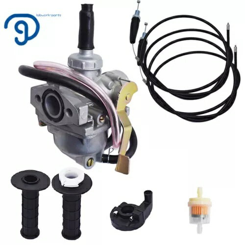 キャブレター & スロットルケーブル ホンダ CRF50F 2004-2009 XR50R 2000-2003用 Carburetor & Throttle Cable for Honda CRF50F 2004-2009 XR50R 2000-2003