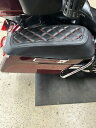 MOFUN レッド ダイヤモンド サドルバッグ蓋カバー 2014-2024 ハーレー CVO、ストリート グライド用 MOFUN Red Diamond Saddlebag Lid Covers For 2014-2024 Harley CVO, Street Glide(2)