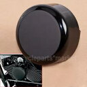 ハーレー ソフテイル ダイナ XL ロードキング ウルトラ リミテッド用 グロス ブラック ラウンド ホーン カバー Gloss Black Round Horn Cover for Harley Softail Dyna XL Road King Ultra Limited(2)