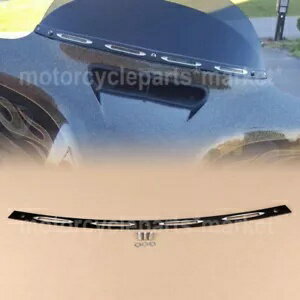 ハーレーエレクトラグライドウルトラリミテッドFLHTK用スロット付きフロントガラスフロントガラストリム Slotted Windshield Windscreen Trim For Harley Electra Glide Ultra Limited FLHTK