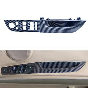 パワーウィンドウスイッチカバー BMW 3 シリーズ E90 2005-2012 RHD カーボンファイバー- Power window..