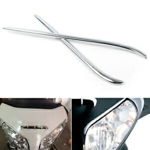 Goldwing トリム眉毛トリムオートバイホンダ GL1800 2001-2011 クローム- Goldwing Trim Eyebrows Trim..