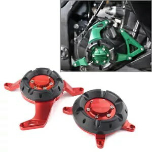 Kawasaki Ninja 250 300用モーターステータースライダー保護カバーガードレッド- Motor Stator Slider Protective Cover Guard Red for Kawasaki Ninja 250 300-