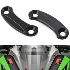 リアミラーブロックオフベースプレートカバー Kawasaki ZX-10R 2016-21 ブラック- Rear Mirror Block Off Base Plates Cover For Kawasaki ZX-10R 2016-21 Black-