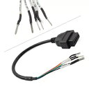 16 ピン OBD OBD2 メス K ライン CAN ラインジャンパーテスターコネクタ診断ケーブル 16 Pin OBD OBD2 Female K Line CAN Line Jumper Tester Connector Diagnostic Cable