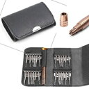 25 in 1 修復ツールセット ドライバーキット ウォレットケース付き Macbook Pro Air Phone用 25 in 1 Repair Tool ...