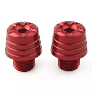 ハンドルバーエンドグリップキャッププラグ適合ドゥカティ 899/959/1199/1299 パニガーレレッドモータ..