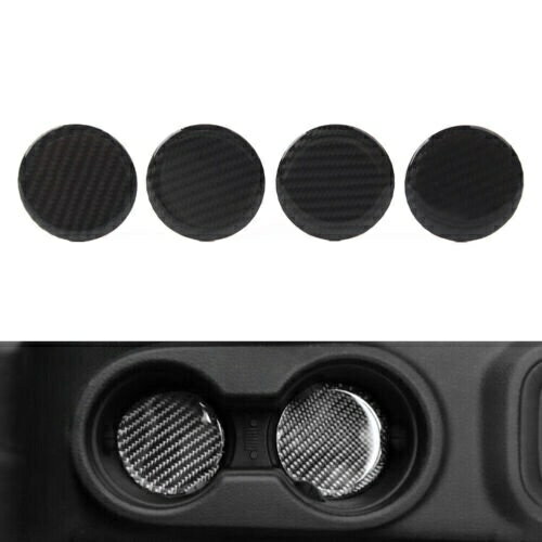 4 個インテリア水カップホルダーマットカバートリムジープラングラー JK 2007-2017 車 4Pcs Interior W..