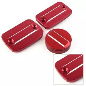 եȥ֥졼åե롼ɥꥶСåץꥢ֥졼С֥顼 1100 å Front Brake Clutch Fluid Reservoir Cap Rear Brake Cover For Scrambler 1100 RED