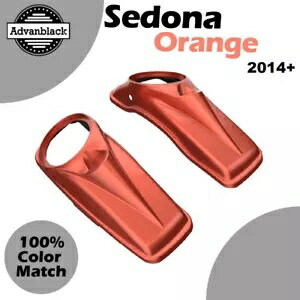 ɥ  8  ɥХå ԡС ϡ졼 ġ 14+ Sedona Orange 8 inch Saddlebag Speaker Lids Cover For Harley Touring 14+