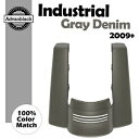 ハーレー用 インダストリアルグレーデニム カットアウトなし ストレッチリアフェンダーエクステンション For Harley INDUSTRIAL GRAY DENIM No Cutout Stretched Rear Fender Extension