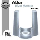 ハーレー アトラス シルバーメタリック カットアウトなし ストレッチリアフェンダーエクステンション For Harley ATLAS SILVER METALLIC No Cutout Stretched Rear Fender Extension