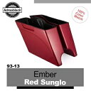 Ember Red Sunglo ストレッチ拡張サドルバッグボトムス ハーレーツーリング 93-13用 Ember Red Sunglo Stretched Extended Saddlebags Bottoms For Harley Touring 93-13