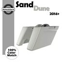 2014 年以降のハーレー ツーリング SAND DUNE に適合 カットアウトなし Advanblack ストレッチサドルバッグ Fits 2014+ Harley Touring SAND DUNE No Cutout Advanblack Stretched Saddlebag