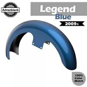 レジェンドブルー (光沢) 21 インチ リビール ラッパー ハガー フロントフェンダー 09+ ハーレー用 LEGEND BLUE (GLOSSY) 21