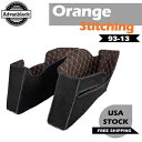 オレンジのステッチライナーはハーレー OEM サドルバッグボトムス 1993-2013 に適合します。 Orange Stitching Liner Fits for Harley OEM Saddlebags Bottoms 1993-2013