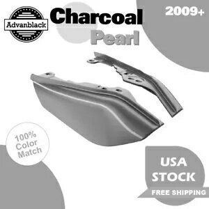 2009 年以降のハーレーダビッドソン ツーリング用チャコール パール ミッドフレーム エア ディフレクター Charcoal Pearl Mid Frame Air Deflectors For 2009+ Harley Davidson Touring