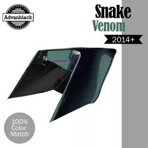 Advanblack Snake Venom CVO 拡張ストレッチサイドカバー 14 歳以上ハーレー用 Advanblack Snake Venom CVO Extended Stretched Side Cover For 14+ Harley