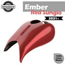 エンバーレッド サングロ 21+ ハーレー用 ストレッチタンクカバー Advanblack ツーリング Ember Red Sunglo For 21+ Harley Stretched Tank Cover Advanblack Touring(2)