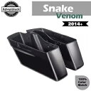 Snake Venom 標準非伸縮性サドルバッグボトムはハーレーダビッドソン 14 歳以上に適合 Snake Venom Standard Non-Stretched Saddlebag Bottoms Fits Harley Davidson 14+
