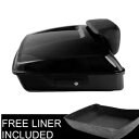 チョップドパック トランク ブラック ラッチ バックレスト ハーレー ツアーパック ツーリング 2014-24 に適合 Chopped Pack Trunk Black Latch Backrest Fit For Harley Tour Pak Touring 2014-24