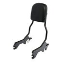 ブラック シーシーバー バックレスト パッド ハーレー ソフテイル ローライダー スポーツ グライド 18-22 に適合 Black Sissy Bar Backrest Pad Fit For Harley Softail Low Rider Sport Glide 18-22