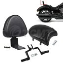 ブラックバックレストシーシーバー/助手席/フットペグフィットビクトリーガンナージャッジ Black Backrest Sissy Bar /Passenger Seat /Foot Pegs Fit For Victory Gunner Judge