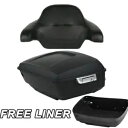 マットブラック キングパック トランク & バックレストパッド ハーレー ツアーパック ツーリング 14-Up US用 Matte Black King Pack Trunk & Backrest Pad For Harley Tour Pak Touring 14-Up US