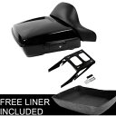 ブラックチョップドパックトランクバックレストマウントハーレーツアーパックスポーツグライド18-23 22用 Black Chopped Pack Trunk Backrest Mount For Harley Tour Pak Sport Glide 18-23 22