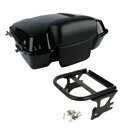 パック トランク ブラック ラッチ バックレスト & マウント ハーレー ツアー パック ツーリング 97-08 米国に適合 Pack Trunk Black Latch Backrest & Mount Fit For Harley Tour Pak Touring 97-08 US
