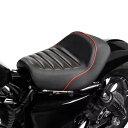 ブラックドライバーソロゲルシートハーレースポーツスターアイアンXL 883 1200 2010-2022に適合 Black Driver Solo Gel Seat Fit For Harley Sportster Iron XL 883 1200 2010-2022