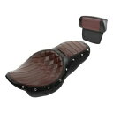 運転席&助手席&背もたれパッド ハーレー ストリート グライド ロードキング 14-24 に適合 Driver Passenger Seat & Backrest Pad Fit For Harley Street Glide Road King 14-24