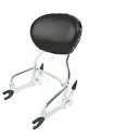 クローム 12 インチ シーシーバー バックレスト ブラック パッド インディアン チーフ ダークホース 2016-18 に適合 Chrome 12" Sissy Bar Backrest Black Pad Fit For Indian Chief Dark Horse 2016-18