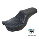 運転席助手席ステップアップゲルシートハーレーダイナローライダーストリートボブ06-17に適合 Driver Passenger Step-up Gel Seat Fit For Harley Dyna Low Rider Street Bob 06-17