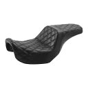 ブラック運転席助手席ハーレーダイナスーパーワイドグライドローライダー06-17に適合 Black Driver Passenger Seat Fit For Harley Dyna Super Wide Glide Low Rider 06-17
