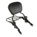 取り外し可能なバックレスト シーシーバー 荷物ラック ハーレーツーリング 09-24 23 ブラックに適合 Detachable Backrest Sissy bar Luggage Rack Fit For Harley Touring 09-24 23 Black