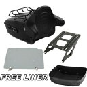 キングパック トランク バックレスト ラック プレート ハーレー ツアーパック ツーリング 14-24 ブラックに適合 King Pack Trunk Backrest Rack Plate Fit For Harley Tour Pak Touring 14-24 Black