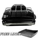 ブラックチョップドパックトランクバックレストラックライト ハーレーツアーパックツーリング2014以降用 Black Chopped Pack Trunk Backrest Rack Light For Harley Tour Pak Touring 2014-Up